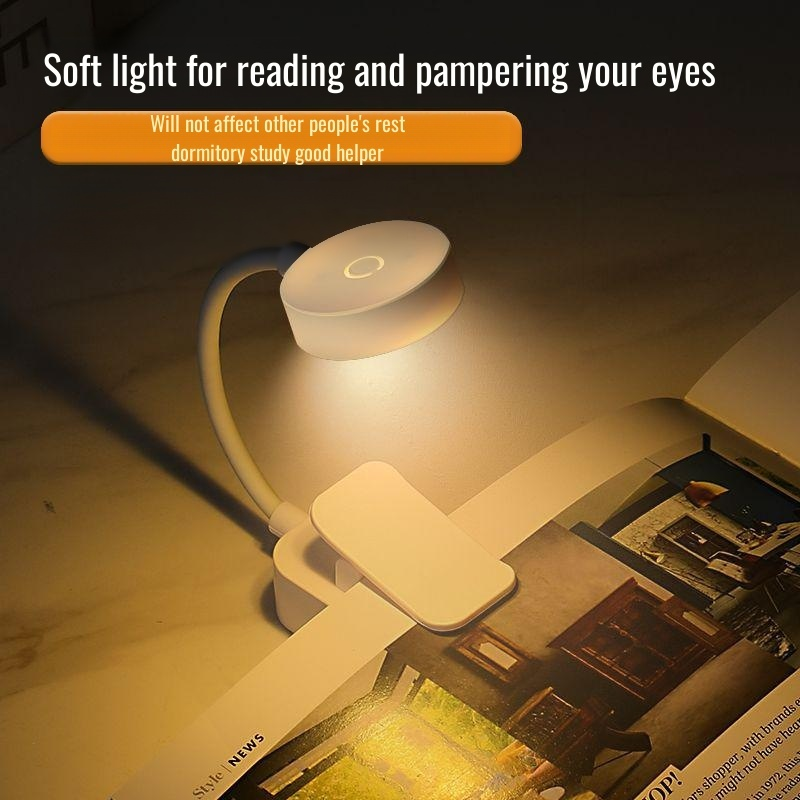 Mini rechargeable battery book lamp