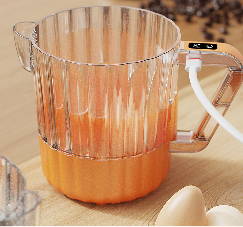 Compact kitchen milk mixer