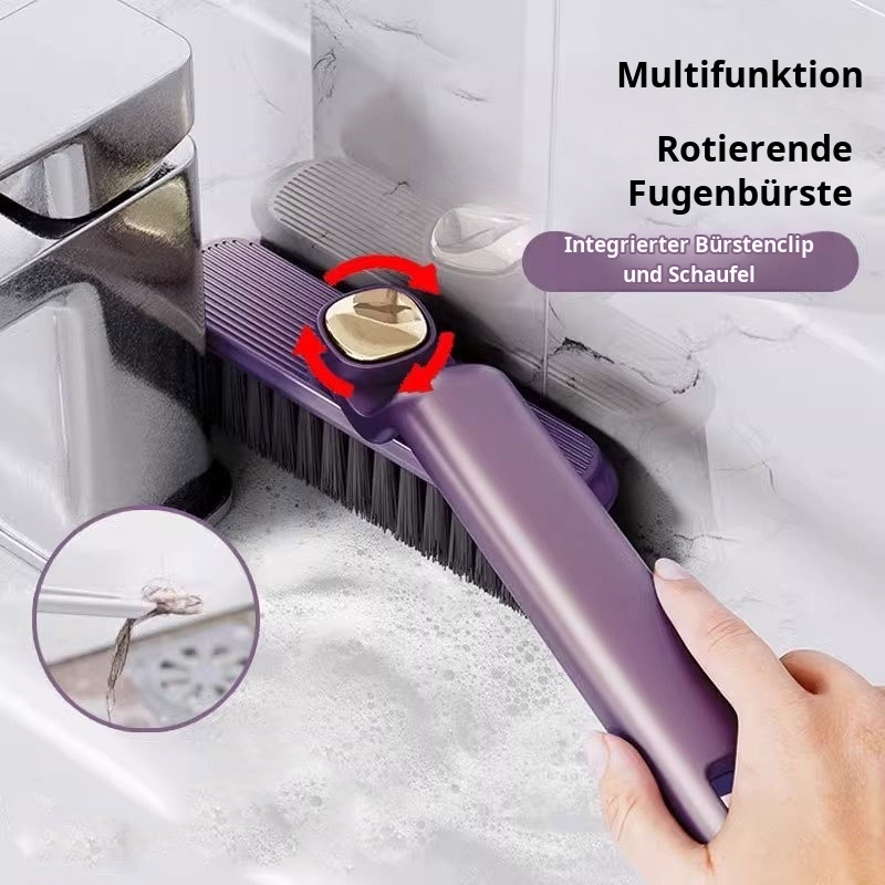 Multifunktionale rotierende Reinigungsbürste 2-in-1 Fugenreinigungsbürste harte Borsten Badezimmerfl