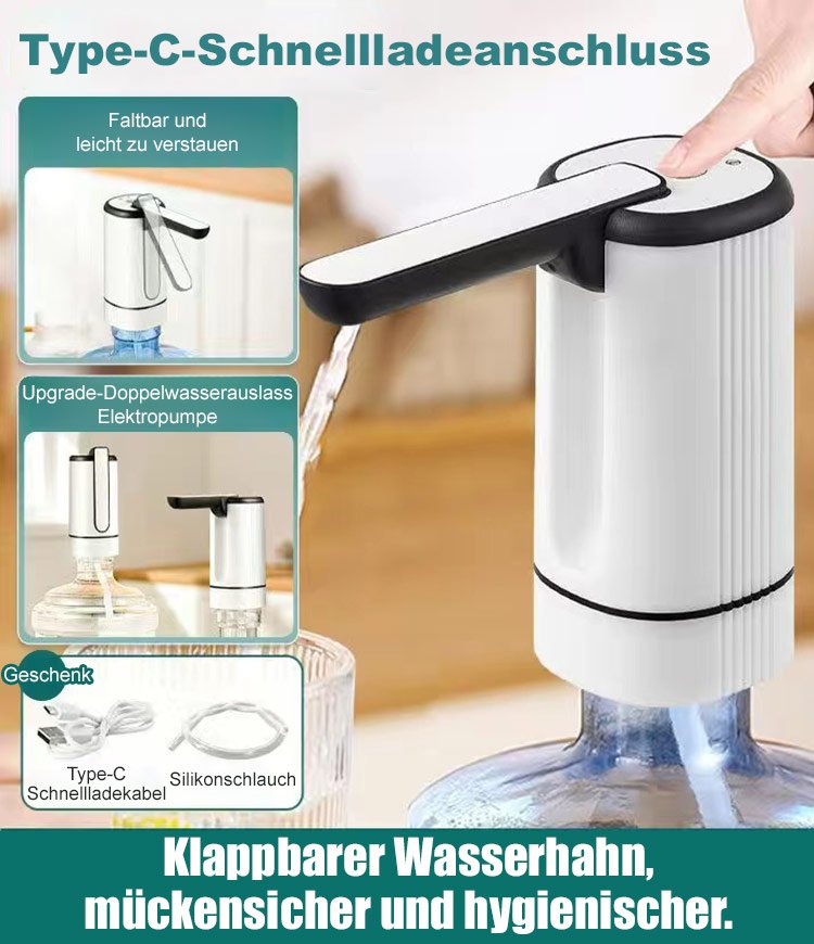Faltbarer elektrischer Wasserabsauger