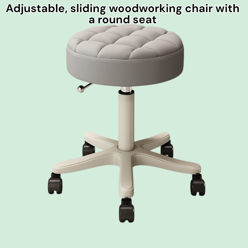 Sliding carpenter chair for beauty salons Round chair for home use