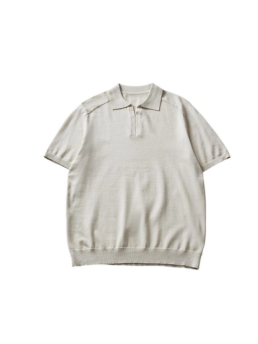 Pánské pletené letní polo tričko s klopou