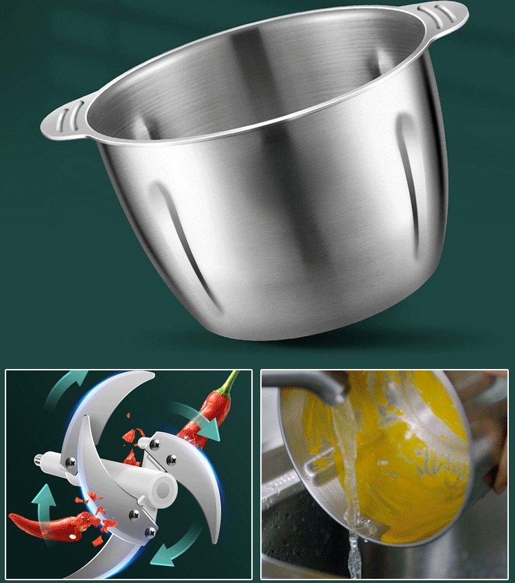 Elektrischer Fleischwolf aus Edelstahl