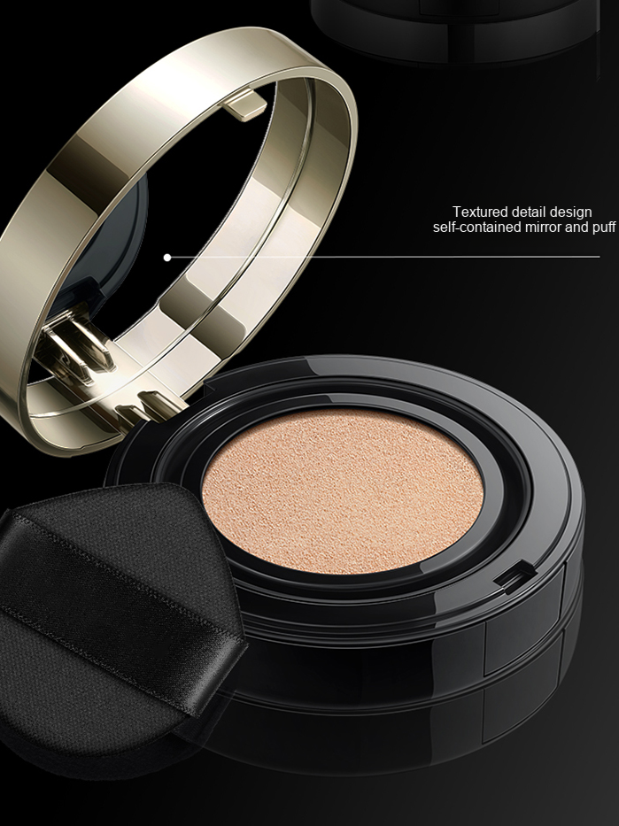 Černý zlatý air cushion korektor dlouhotrvající tekutý podklad bez make-upu