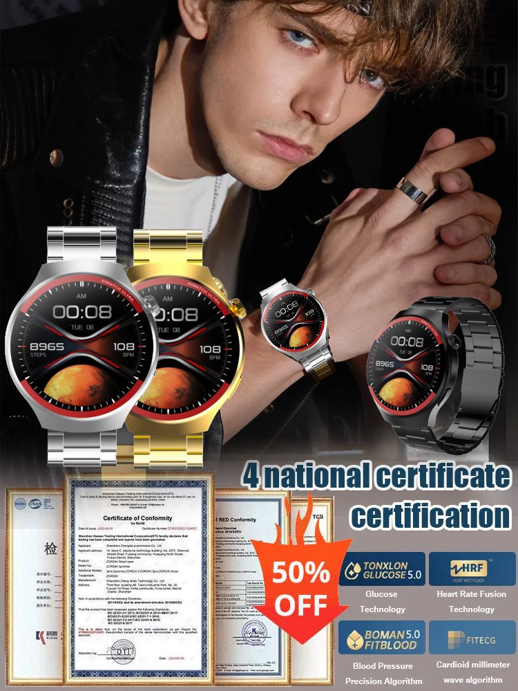 WATCH4PRO Raumforschung Rundbildschirm Smartwatch