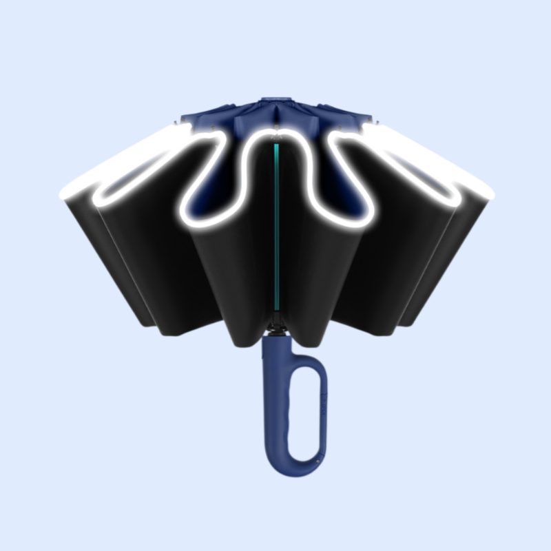 Regenschirm mit umgekehrter Schlaufe