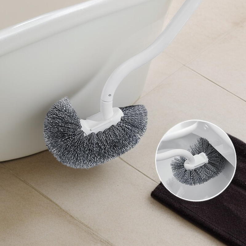 Japanese toilet brush bathroom dead corner household toilet brush toilet brush long handle wall-moun