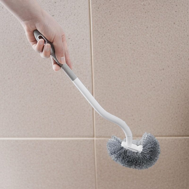 Japanese toilet brush bathroom dead corner household toilet brush toilet brush long handle wall-moun