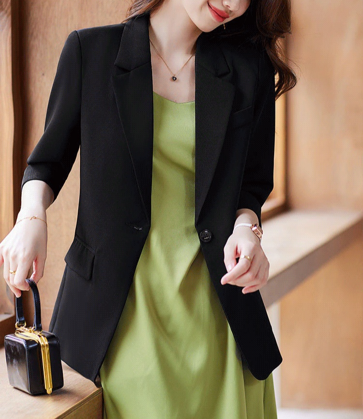 7부 소매 자외선 차단 여성 정장 재킷