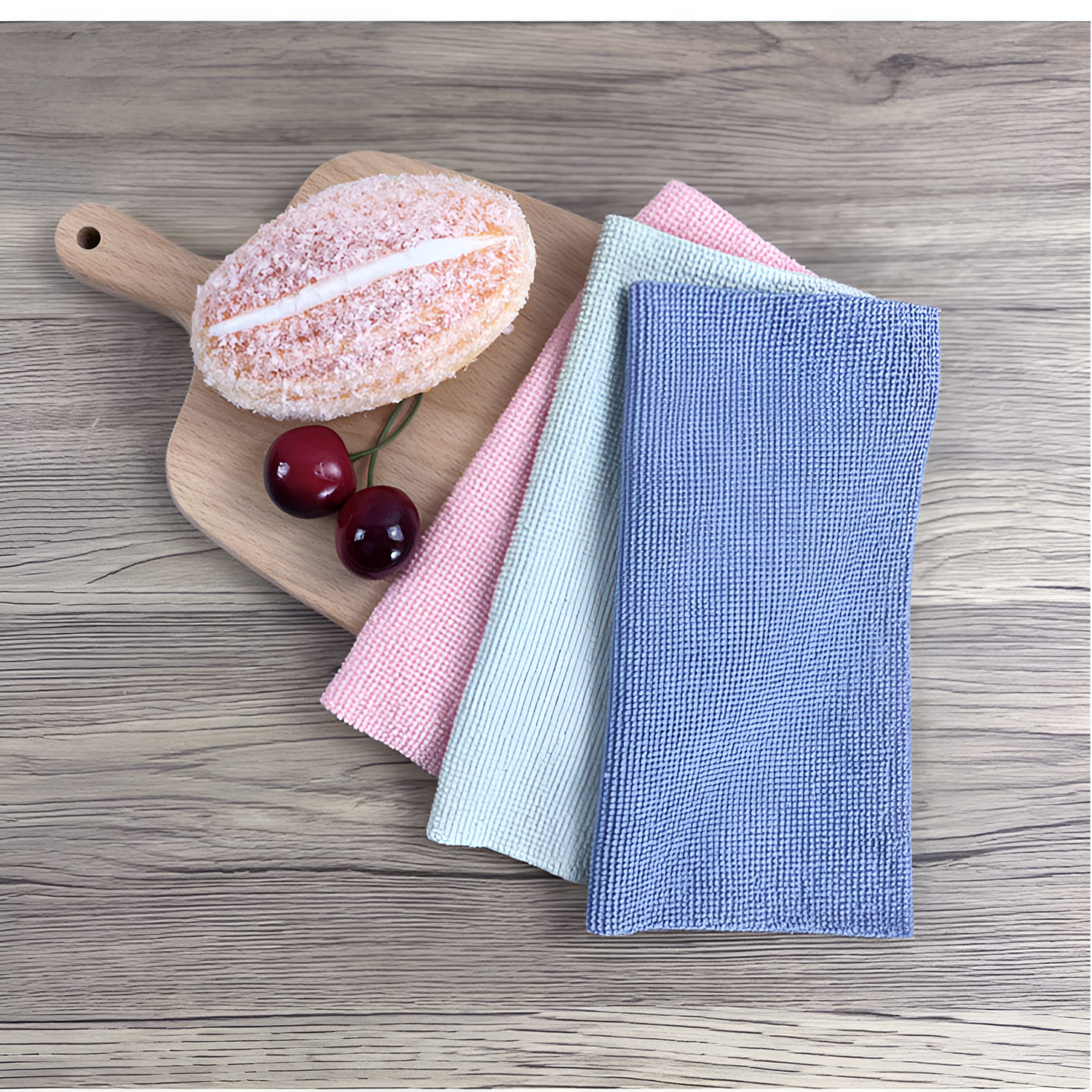 キッチンディッシュタオルは水を吸収し、糸くずが落ちません。使い捨てマイクロファイバー怠惰な雑巾、家庭用取り外し可能な雑巾。