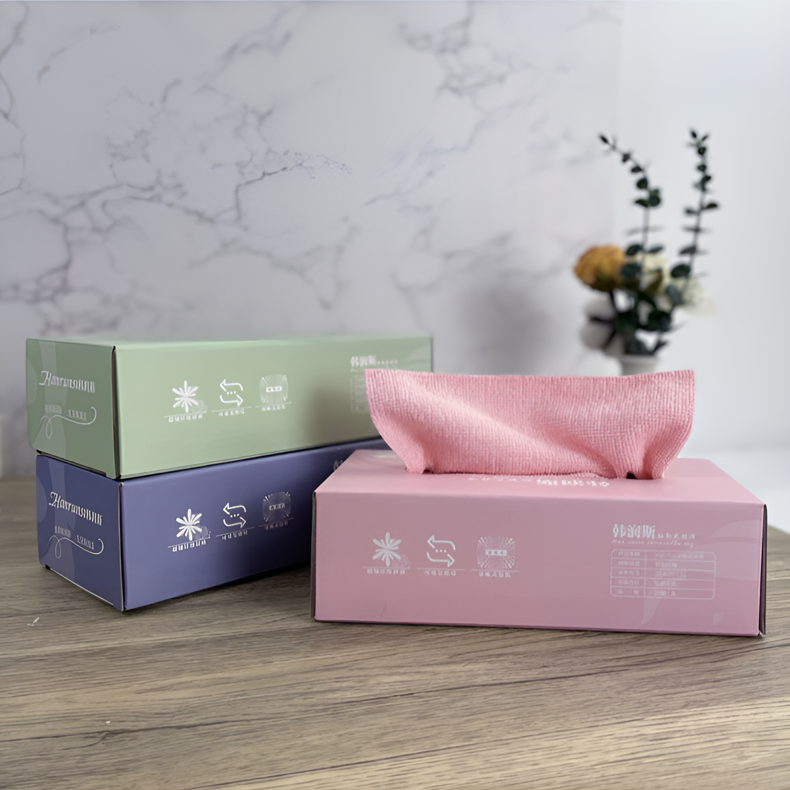 キッチンディッシュタオルは水を吸収し、糸くずが落ちません。使い捨てマイクロファイバー怠惰な雑巾、家庭用取り外し可能な雑巾。