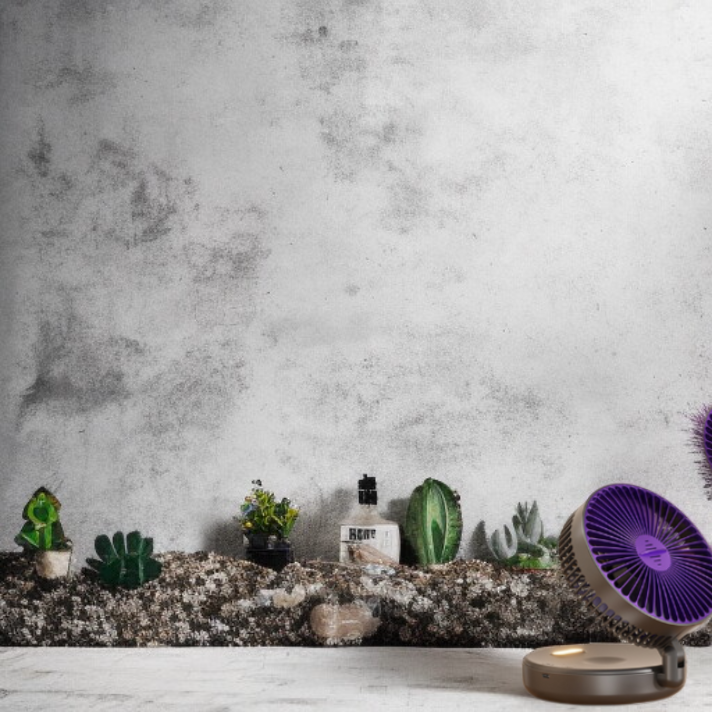 ナイト機能付き折りたたみ扇風機