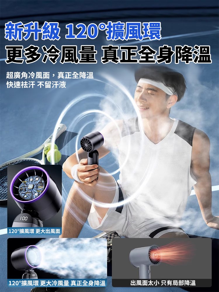 超高速迷你無葉風扇