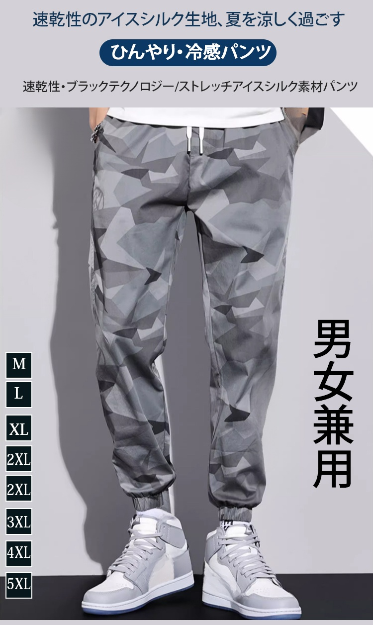 Coolmax冷却テクノロジー搭載パンツの素材アップ