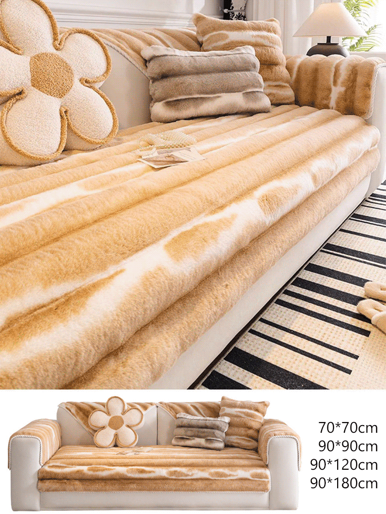 ウサギ毛ソファーカバー