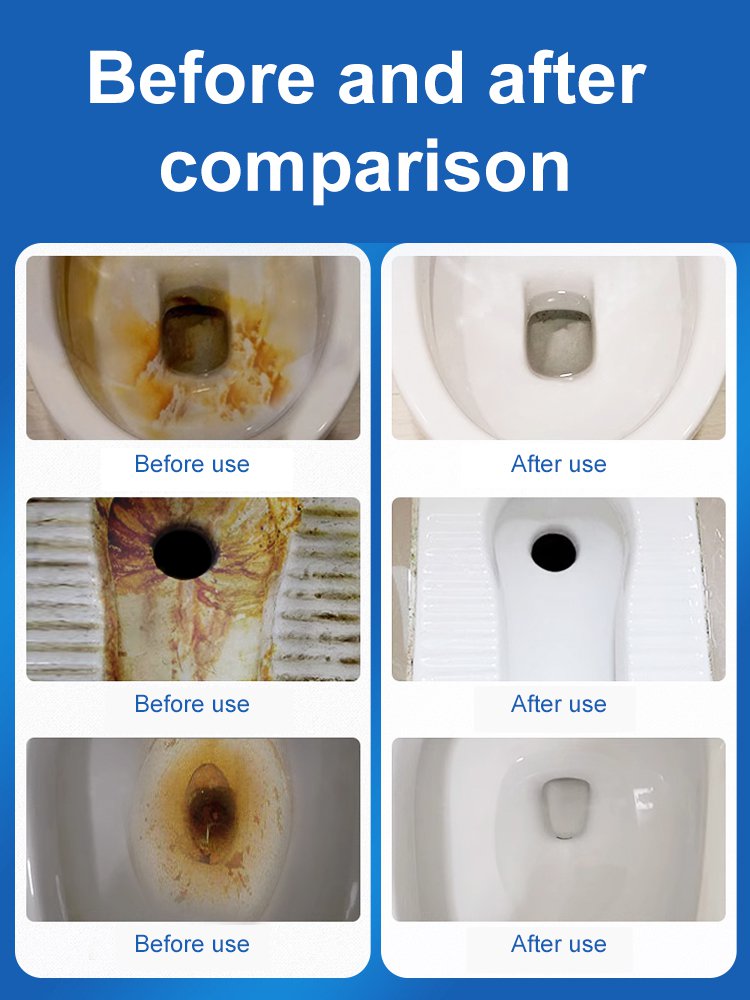 Clean hands no mess interchangeable brush head toilet brush set