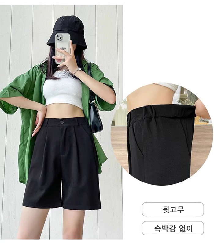 데일리룩에 어울리는 통기 와이드 5부 팬츠