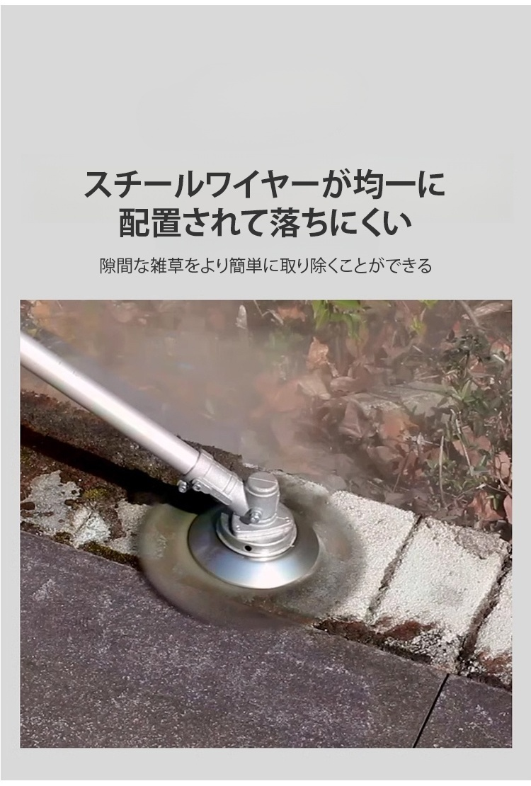 草刈り作業中のチップソー使用例