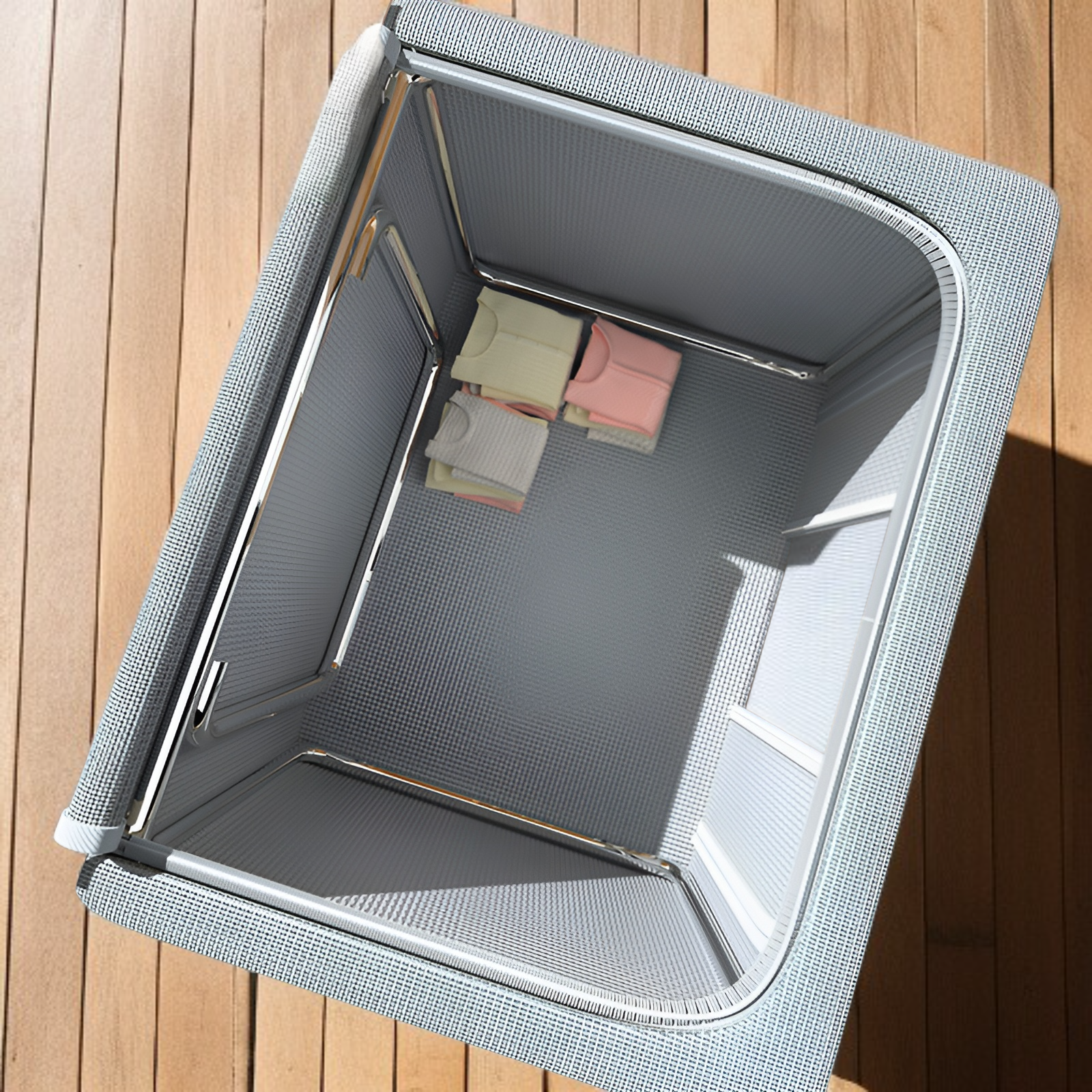 収納ボックス 家庭用ワードローブ 衣類収納ボックス オックスフォード布 衣類折りたたみ収納バッグ 大容量 キルト収納キャビネット