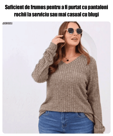 Top tricotat cu temperament periat de iarnă