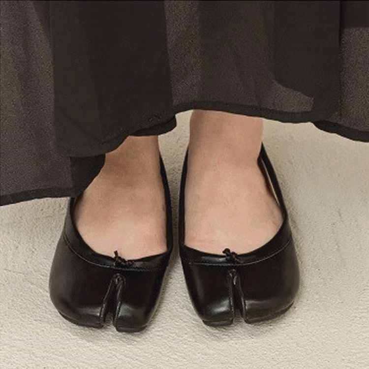 本革足袋パンプス