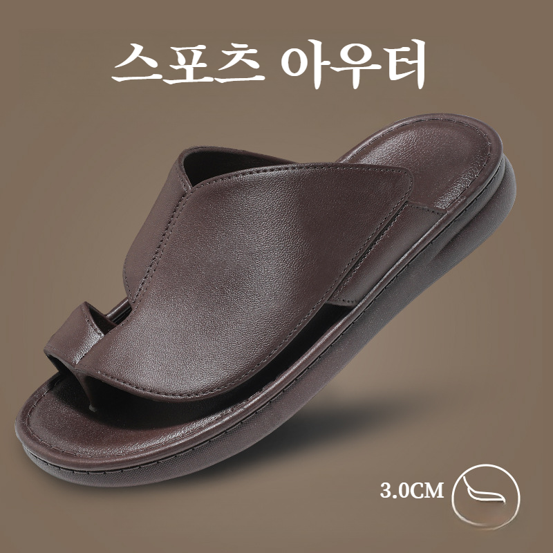 남자 빅 사이즈 통굽 샌들 남자 여름 비치 슬리퍼 캐주얼 조리 슬리퍼