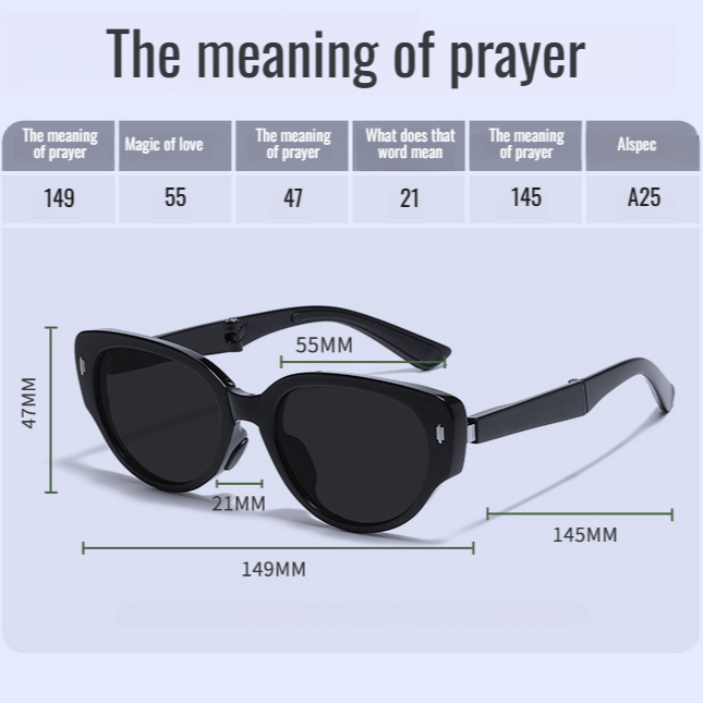 Women's lightweight foldable cat eye protection summer small folding sunglasses