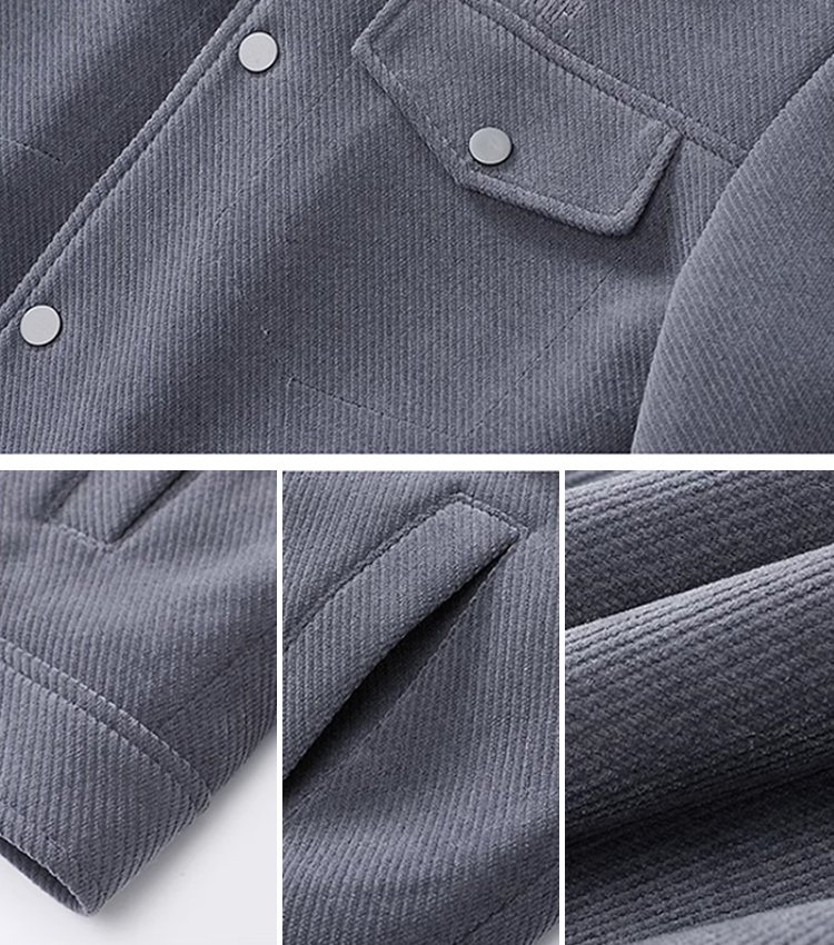 メンズ折り襟裏ボアジャケット