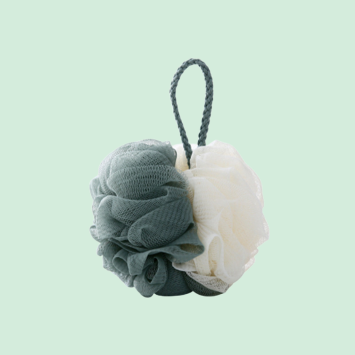 Color matching bath flower soft bathing tool