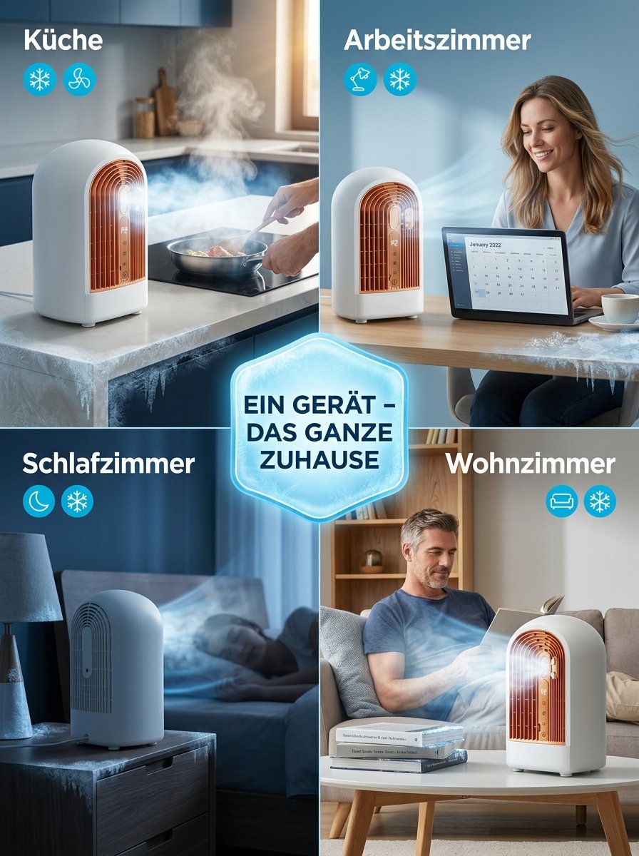 Tisch-Zirkulationsventilator mit Sprühfunktion