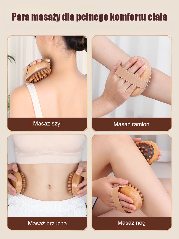 Poduszka powietrzna do masażu meridianów [z dołączonym olejkiem eterycznym rozgrzewającym]