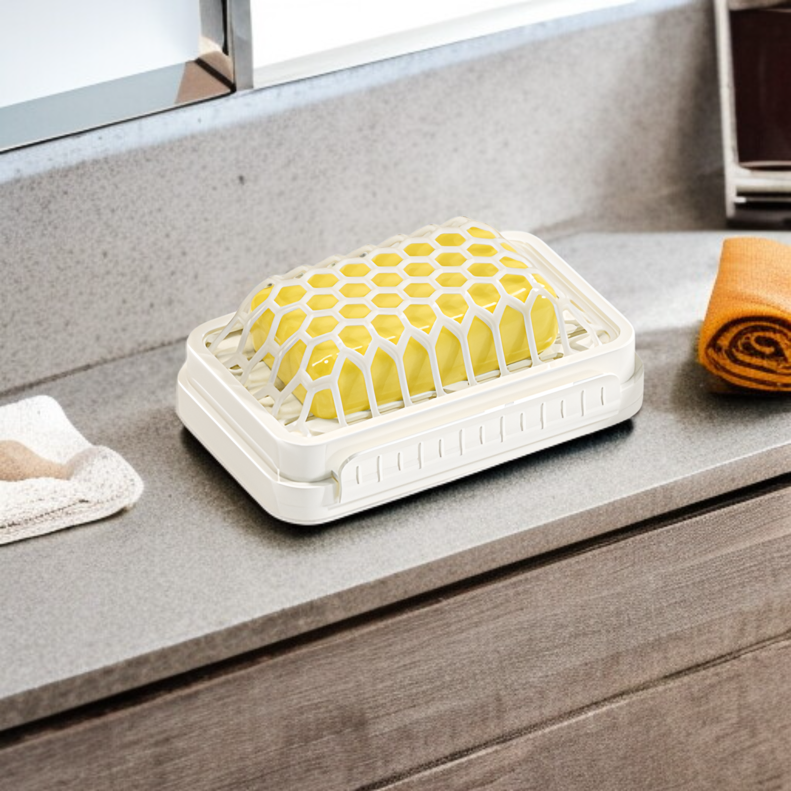 비누와 소품을 함께 보관할 수 있는 다기능 비누함