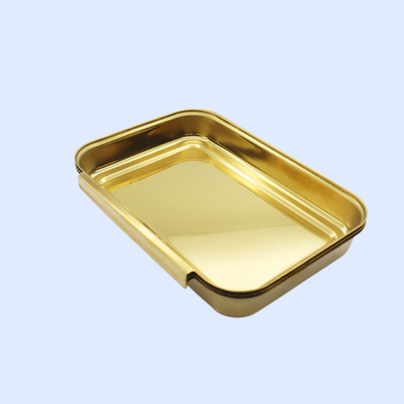 Stainless steel divided dinner plate