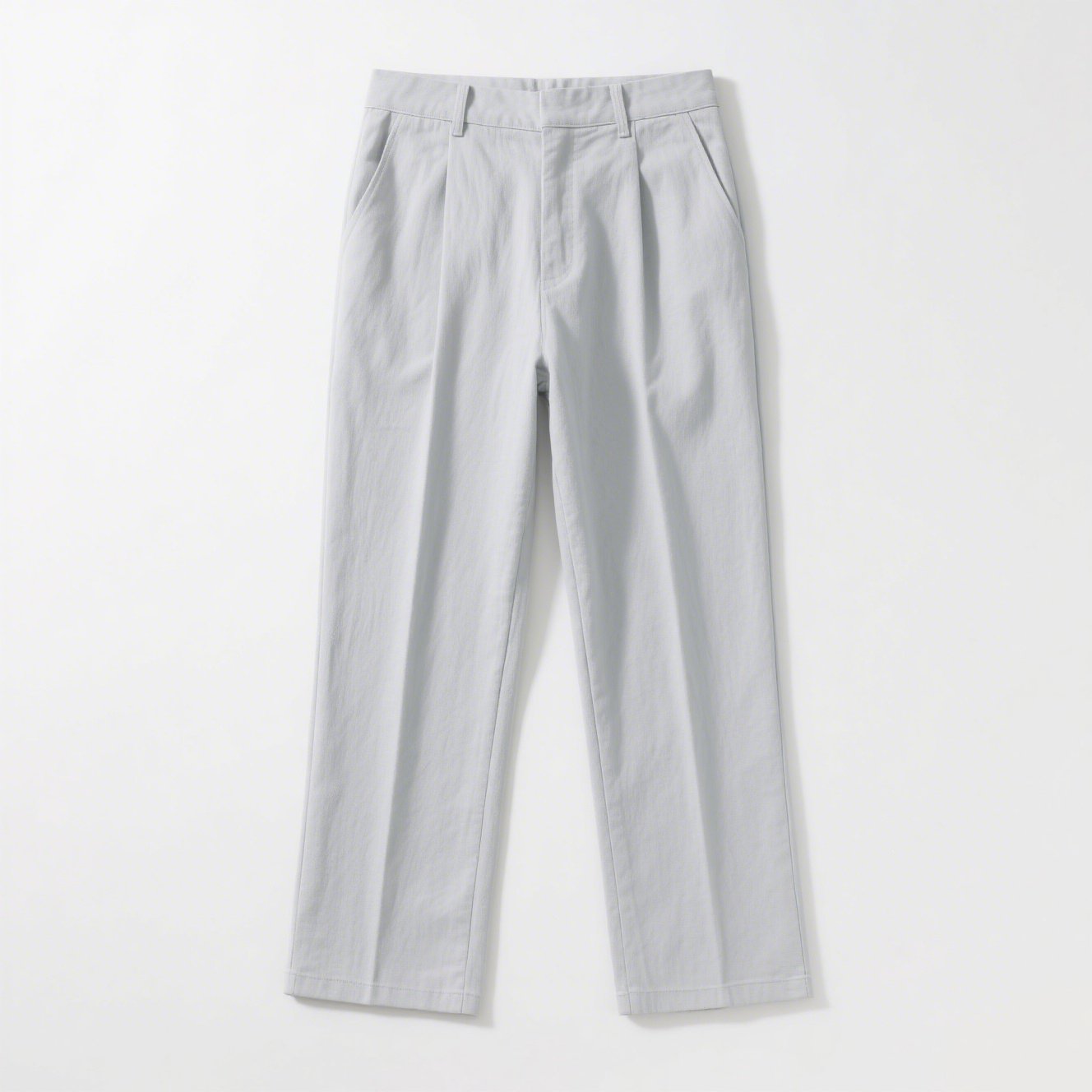 ストレートシルエットコットンリネンパンツ