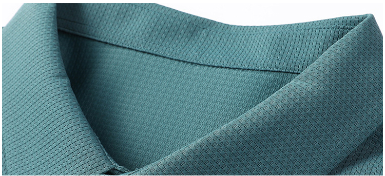 【涼感ワッフル】メンズ半袖ポロシャツ 薄手 ストレッチ 涼感　ドレープ性 通気速乾　襟付きメンズTシャツ シワ防止　ノンアイロン