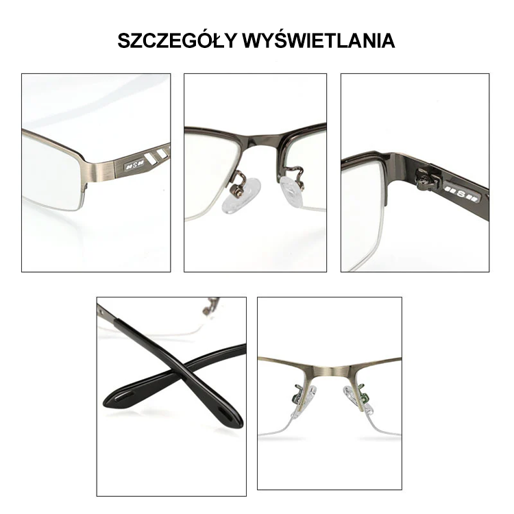 【Amerykańskie innowacje i badania】Inteligentne okulary do czytania z funkcją zmiany ostrości i kolor