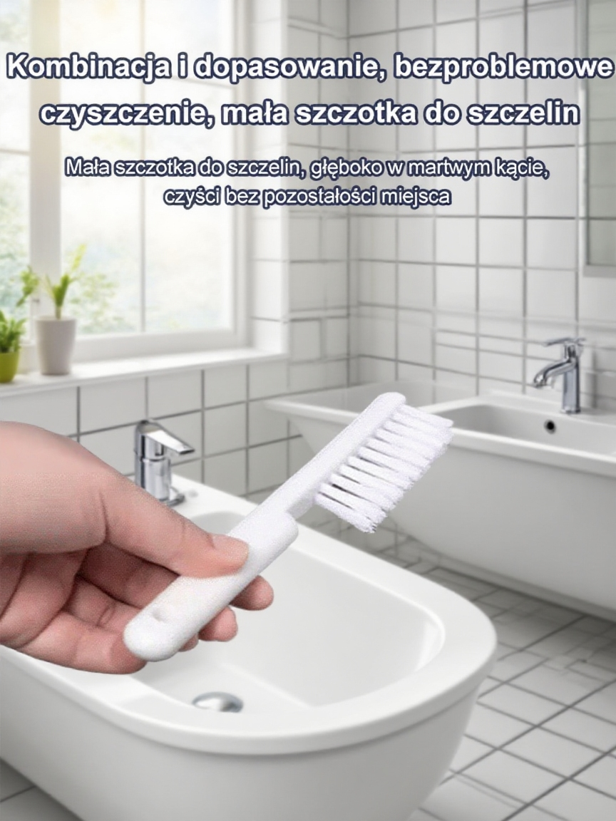 Szczotka do toalety docierająca do trudno dostępnych miejsc