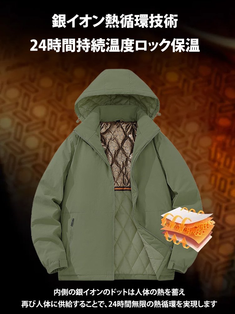 【防風・撥水・保温・多用途】メンズスタンドカラージャケット