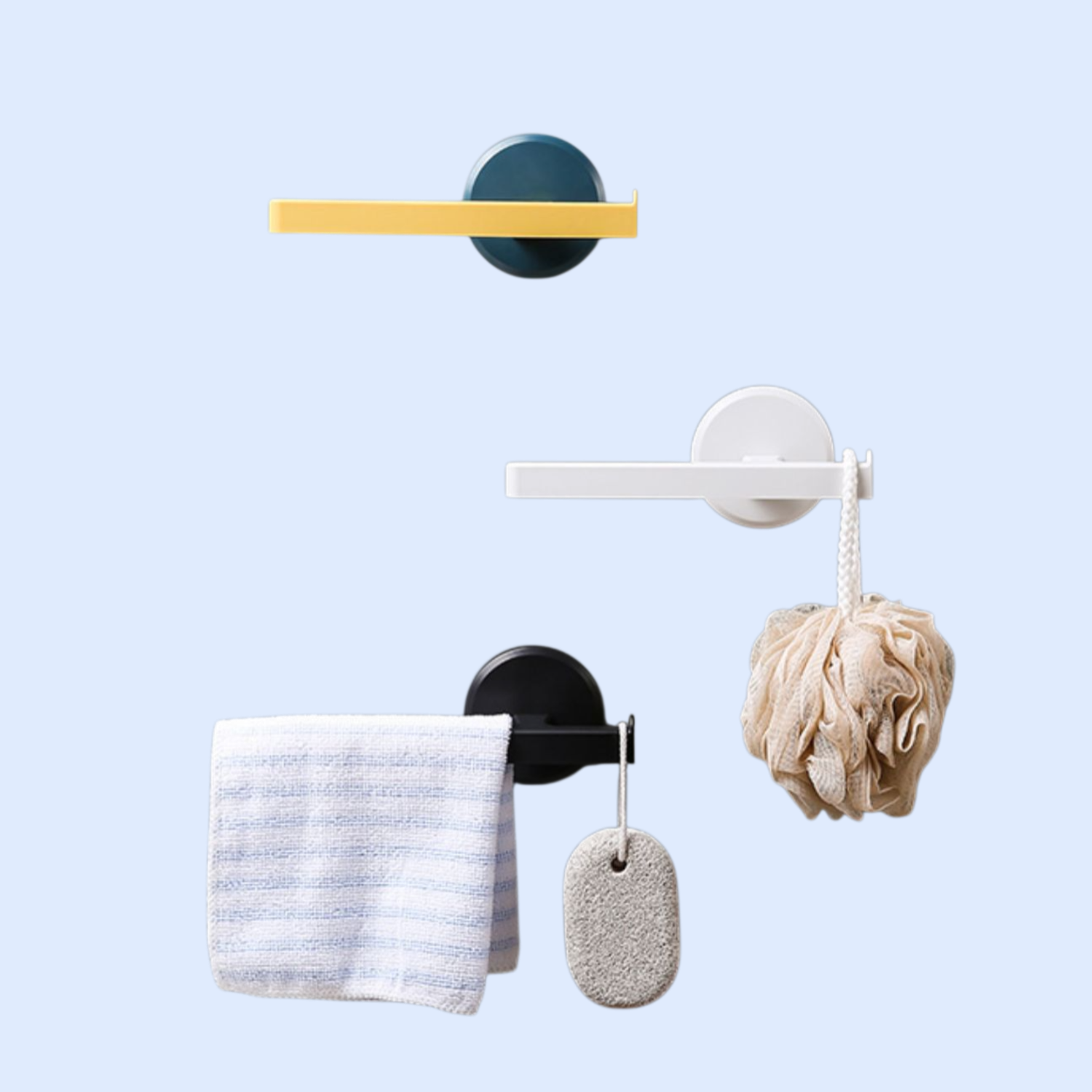 Punch-free towel rack