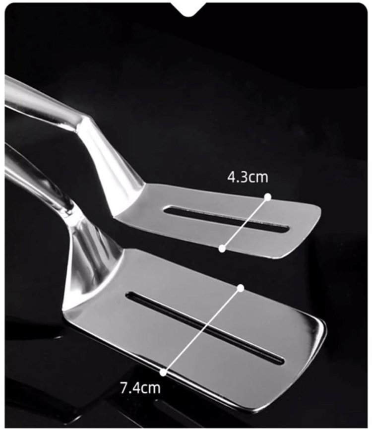 다용도 집게형 뒤집개 사용 예시