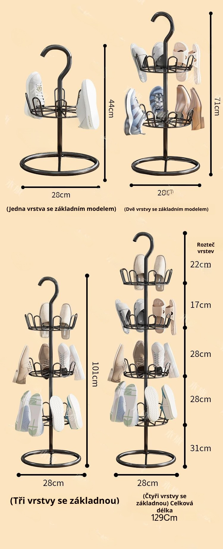 Věšák na sandály v moderním designu