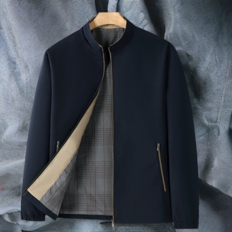 High-end men's business stand collar casual jacket
