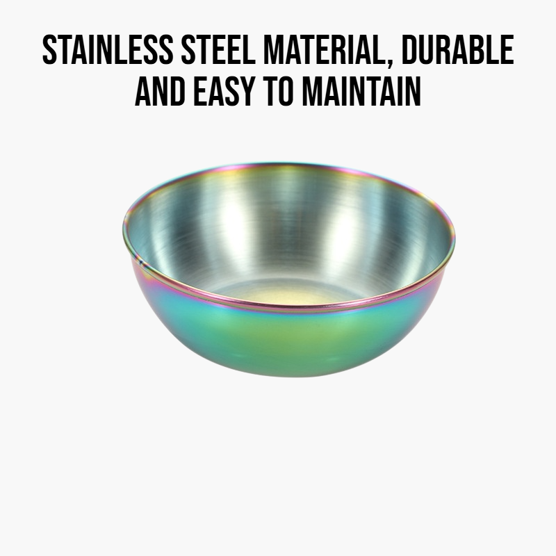 Stainless steel seasoning dish