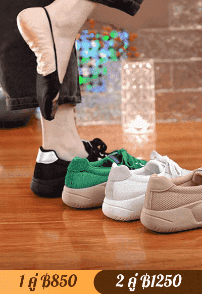 รองเท้ากีฬาลำลองระบายอากาศได้ของผู้หญิง