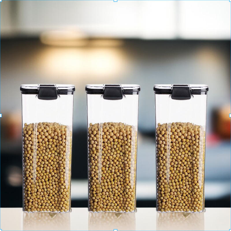 Sealed jar grains household kitchen storage food grade transparent plastic storage box