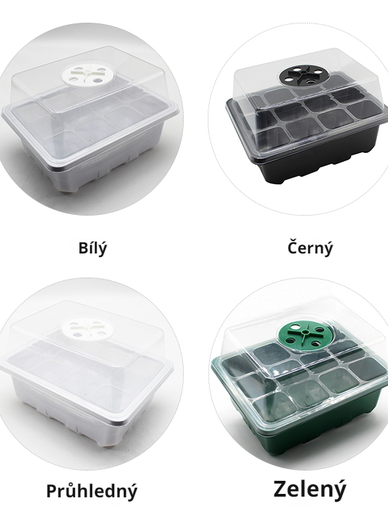 Nastavitelný větrací kryt pro sazenice