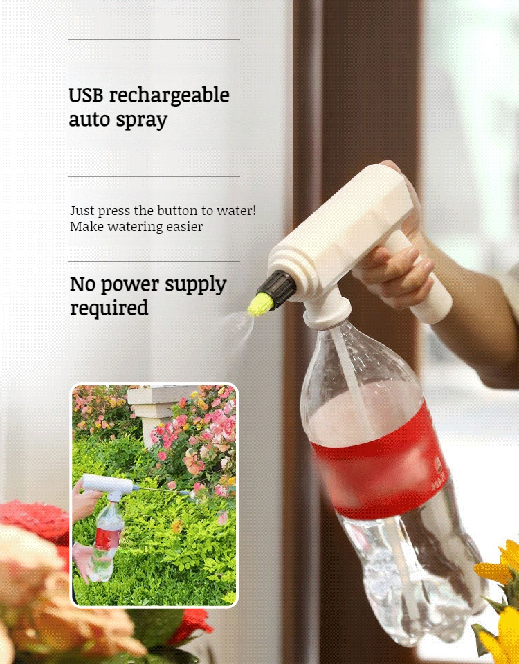 Multi-function electric watering can for flowers
