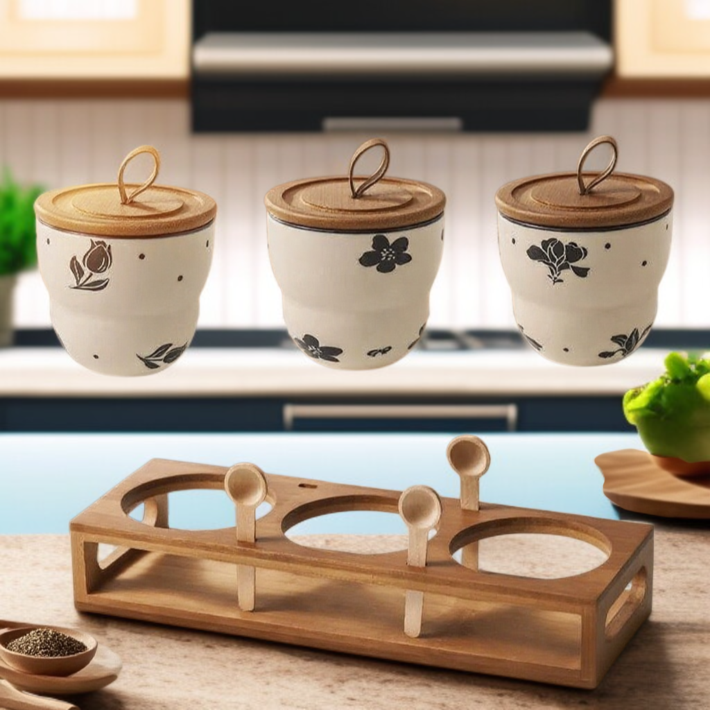 주방 내고온 세라믹 조미료 탱크