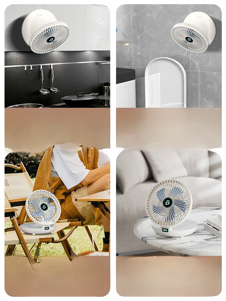 キッチンの空気循環ウォールマウント式ファン（3秒で室温が8度も下がる!）