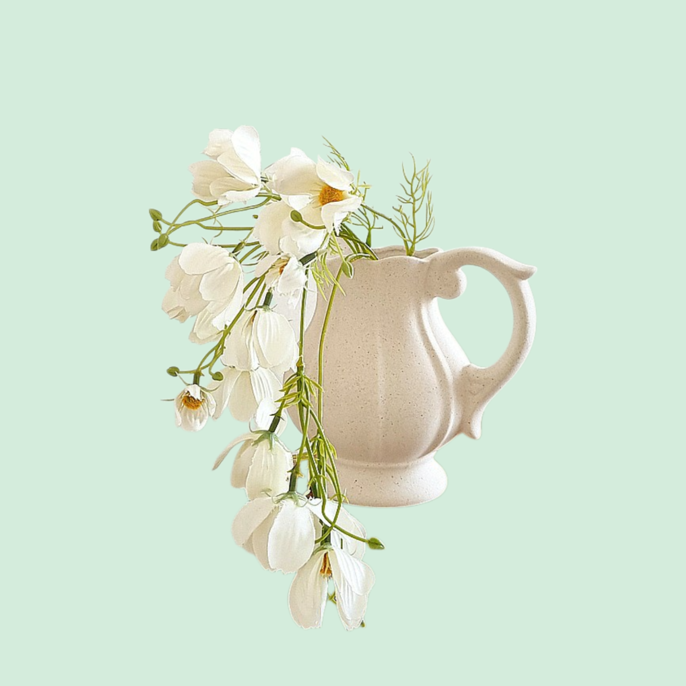 펜션 가정용 도자기 꽃병 수경 장식 연장 꽃꽂이 꽃병 카페 주전자 생활용품